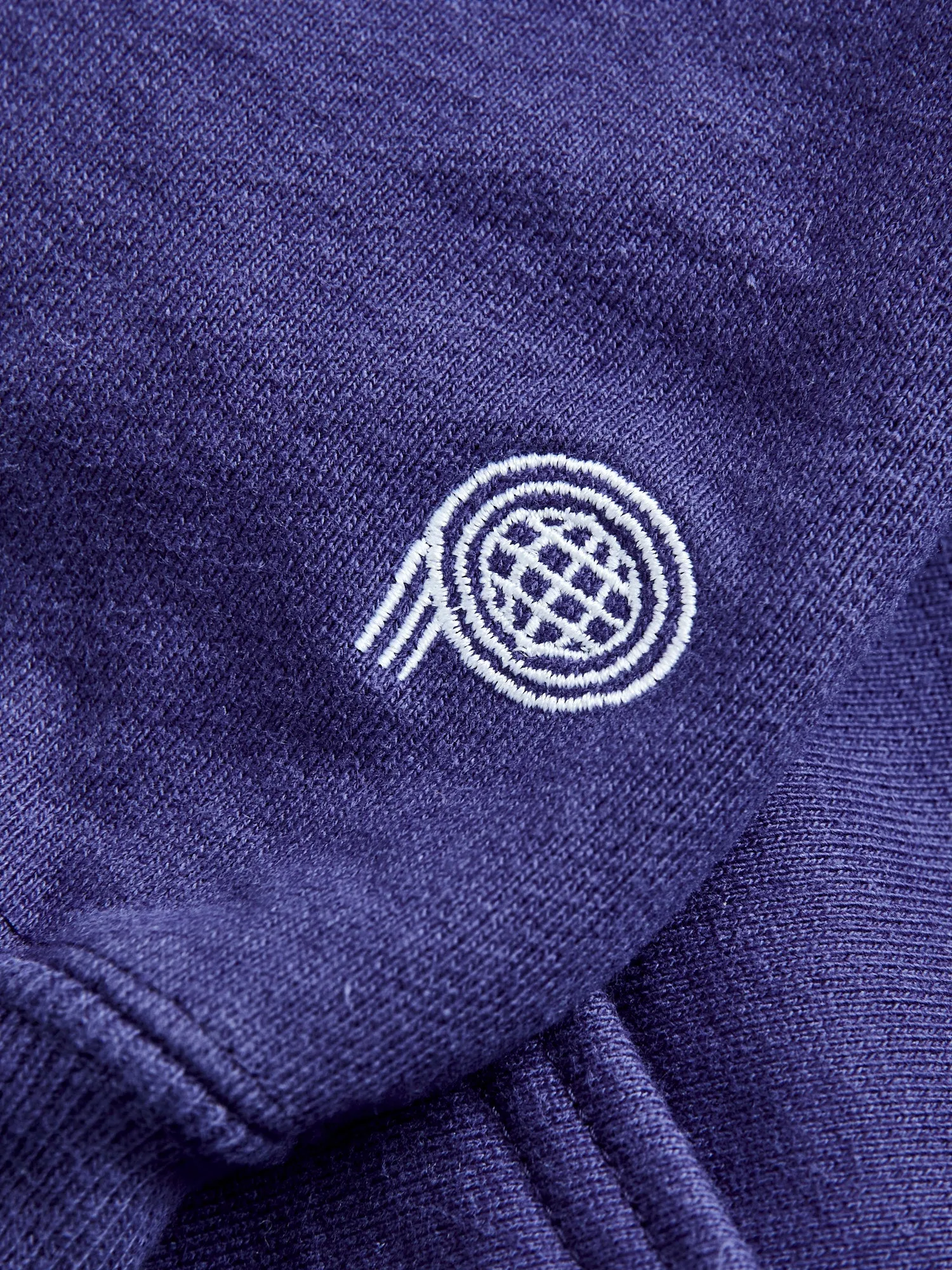 Reverse Weave Heavyweight Pullover Hoodie in Purple