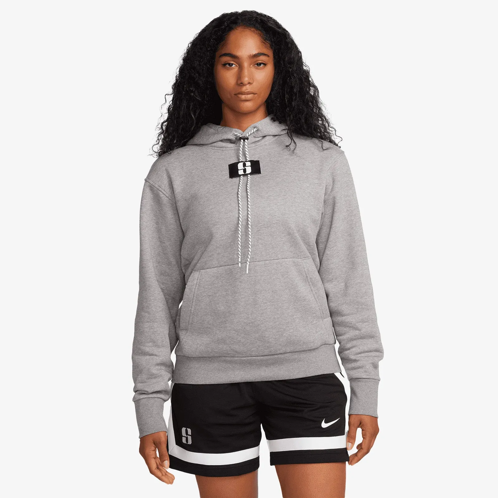 Sabrina Logo Pullover Hoodie - Grey