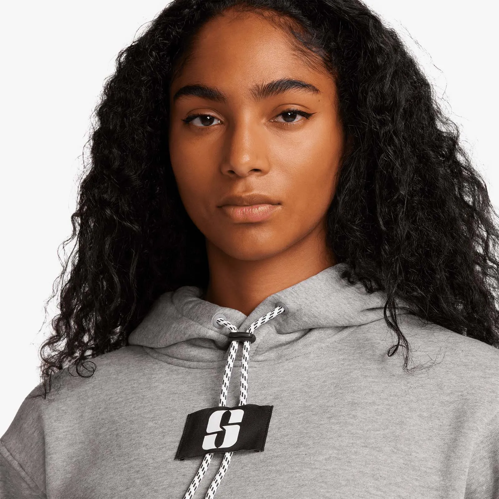 Sabrina Logo Pullover Hoodie - Grey