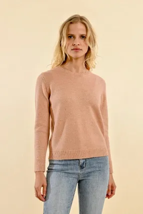 Shimmering Mesh Sweater - Pink