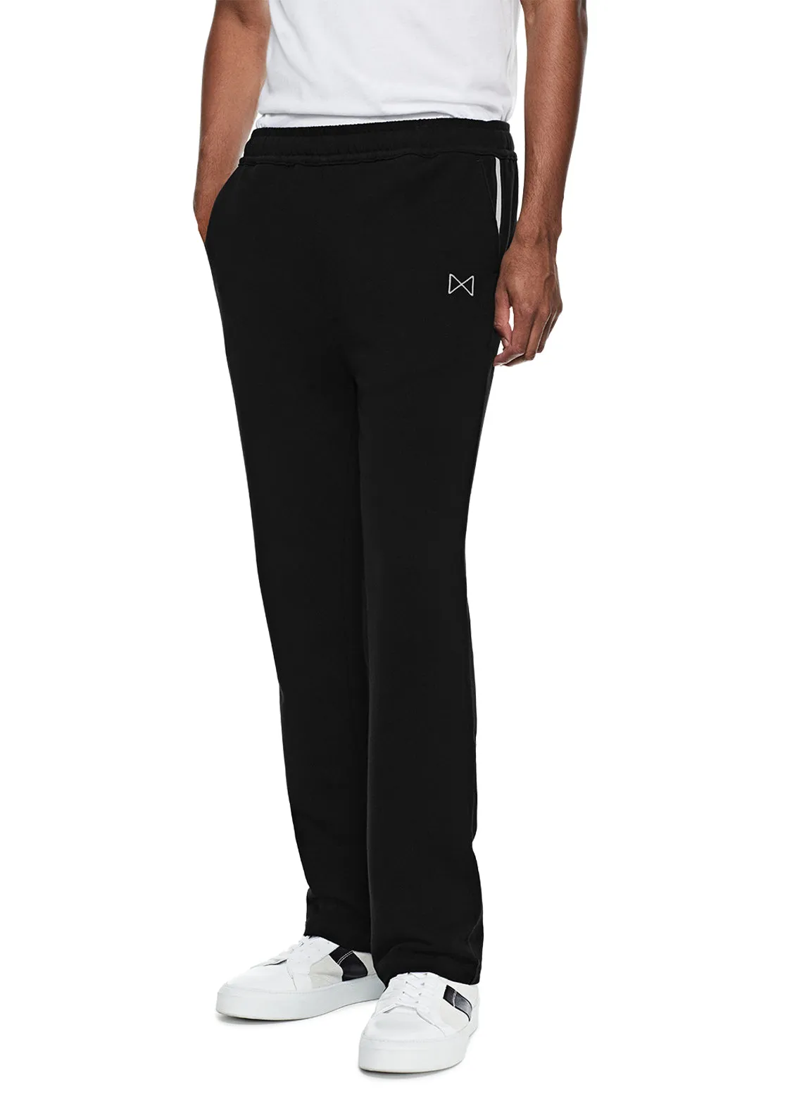 Signature Pocket Stripe Sweatpant (Black)