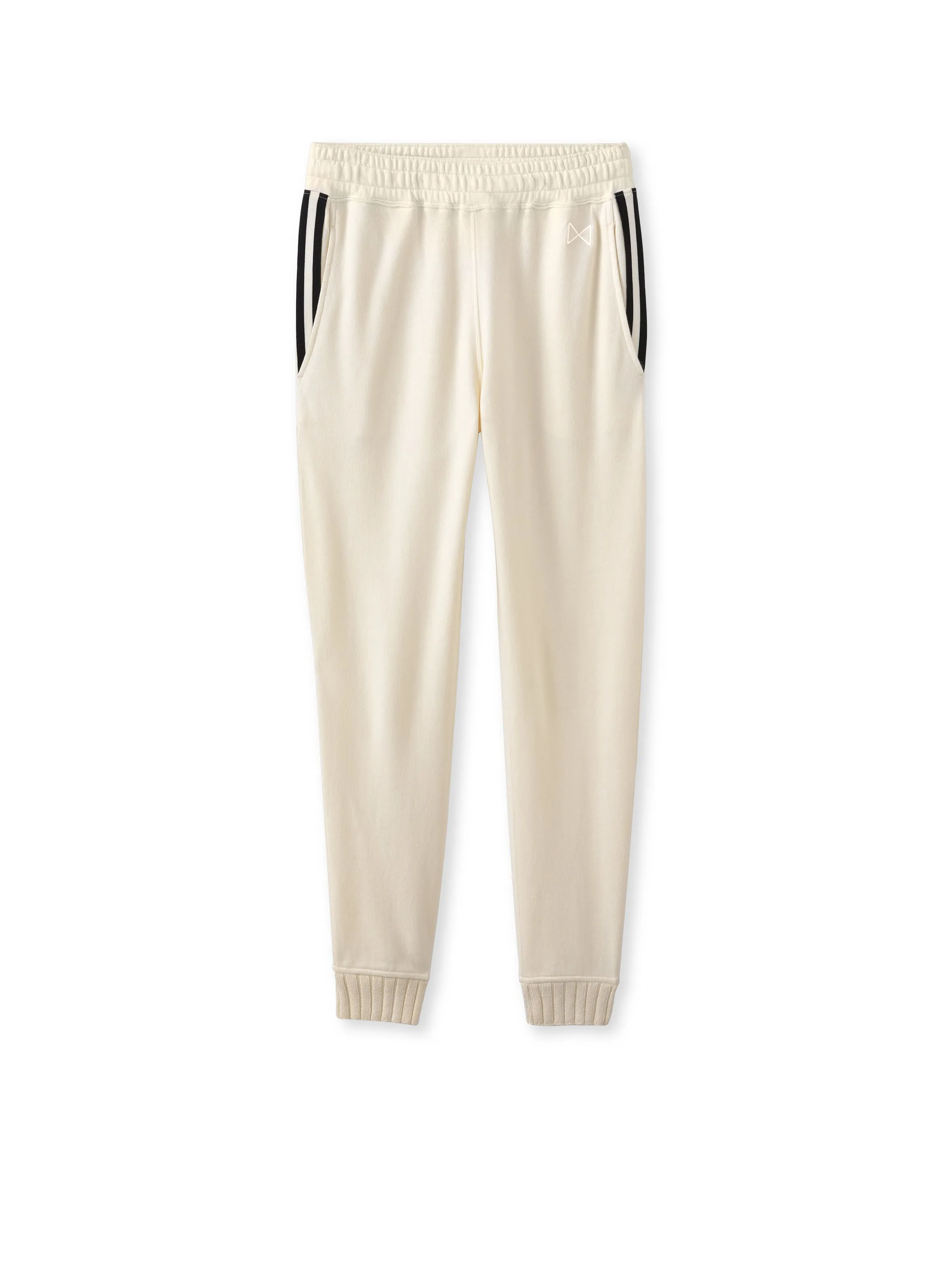 Signature Pocket Stripe Sweatpant (Ivory)