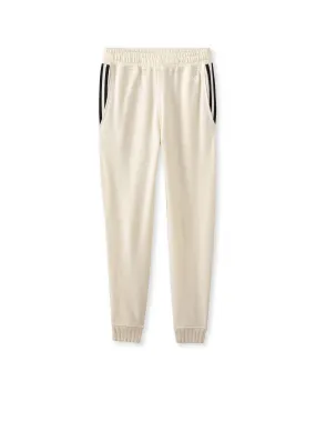 Signature Pocket Stripe Sweatpant (Ivory)