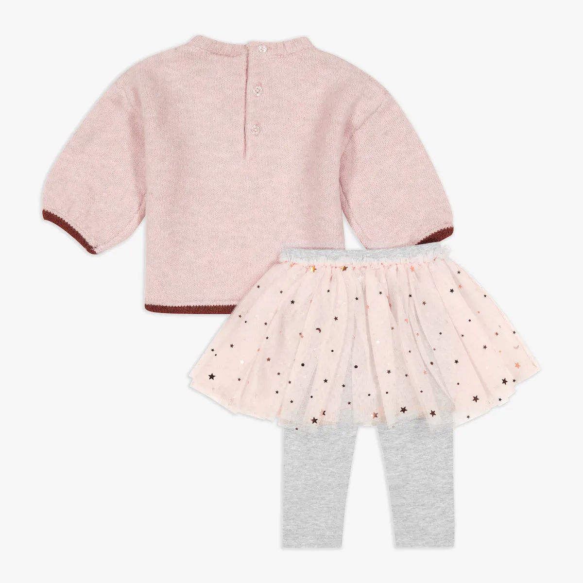 Sweater Top & Legging with Tutu Set