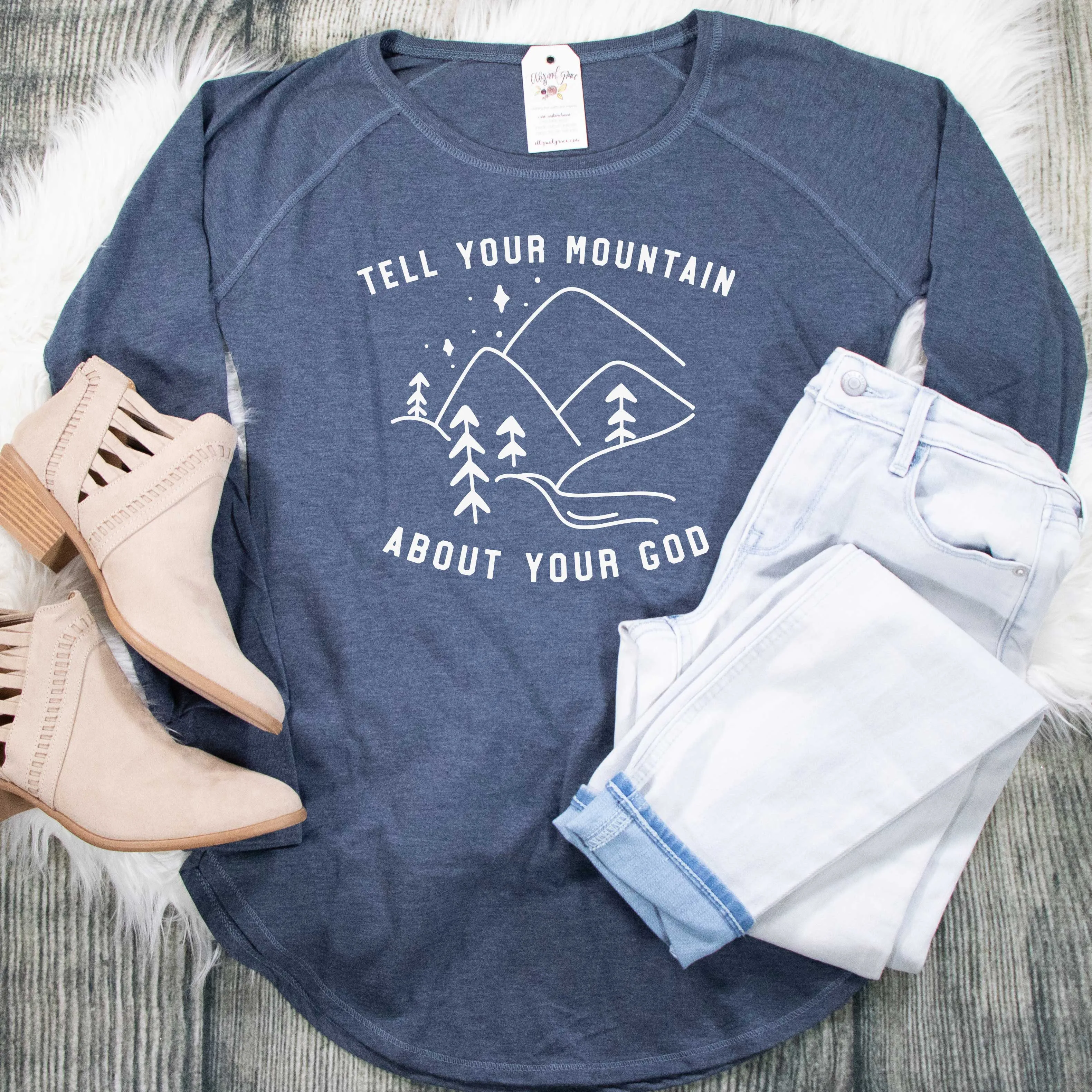 Tell Your Mountain Tunic Tee