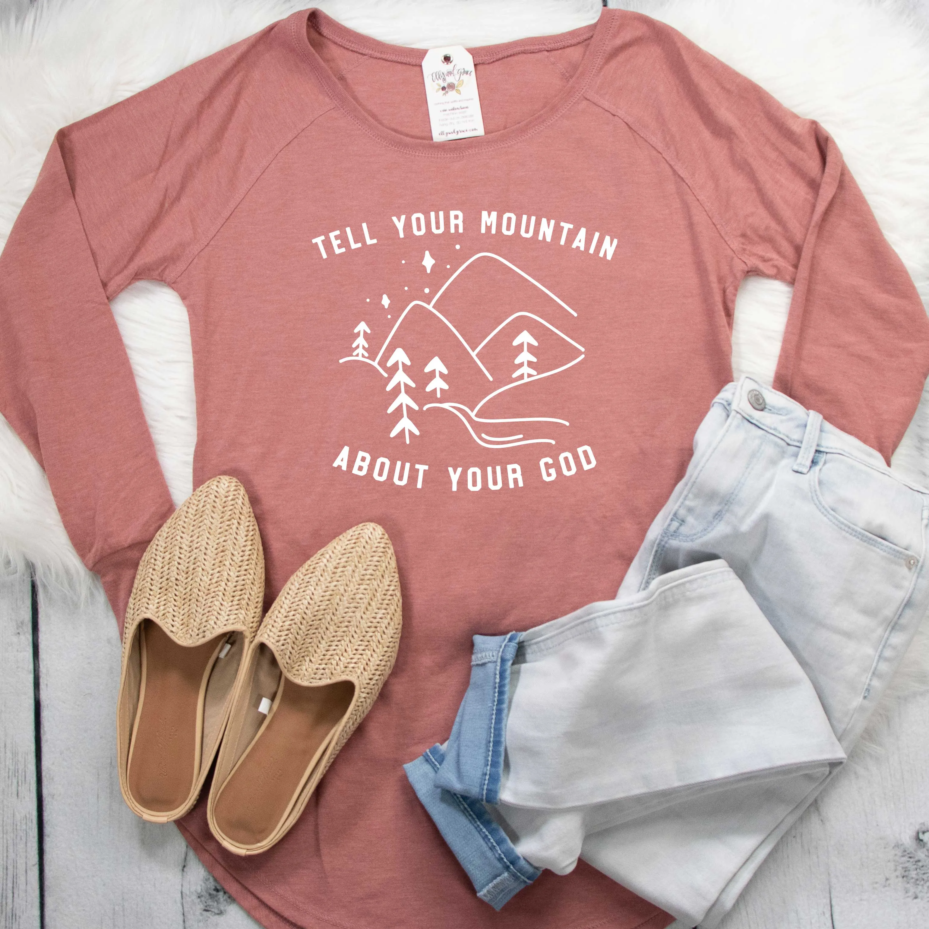 Tell Your Mountain Tunic Tee