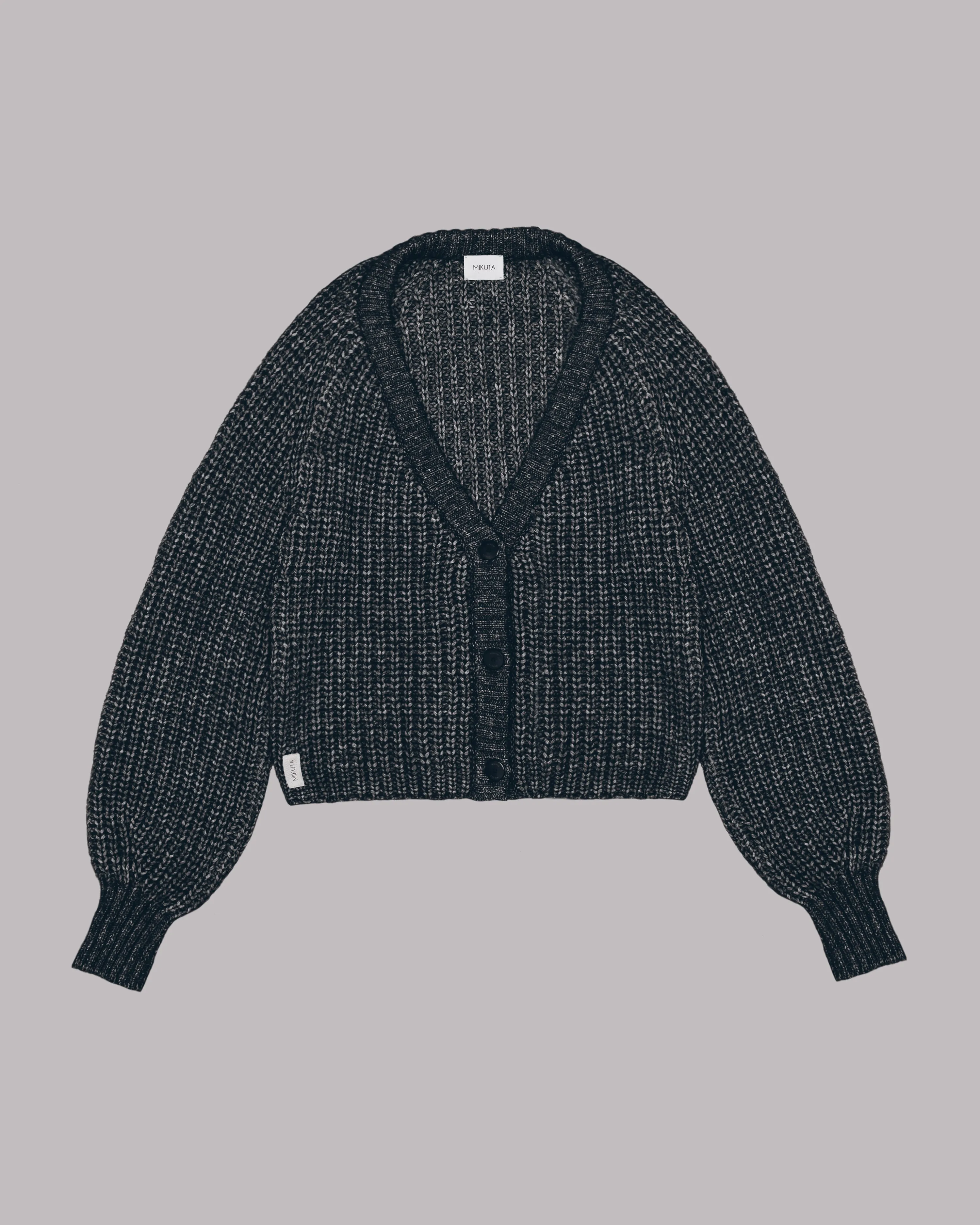 The Dark Short Knitted Cardigan