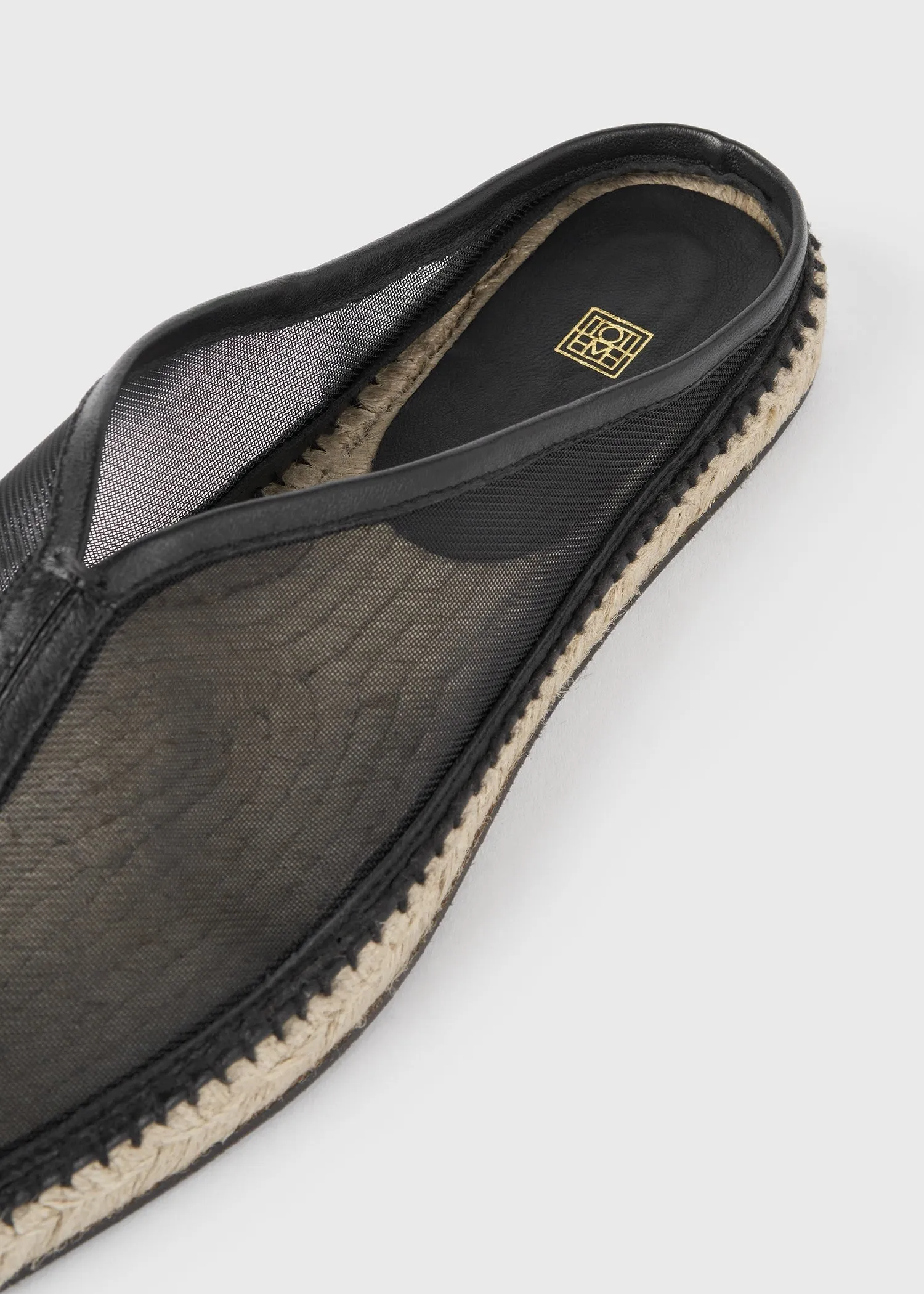 The Espadrille Slipper black