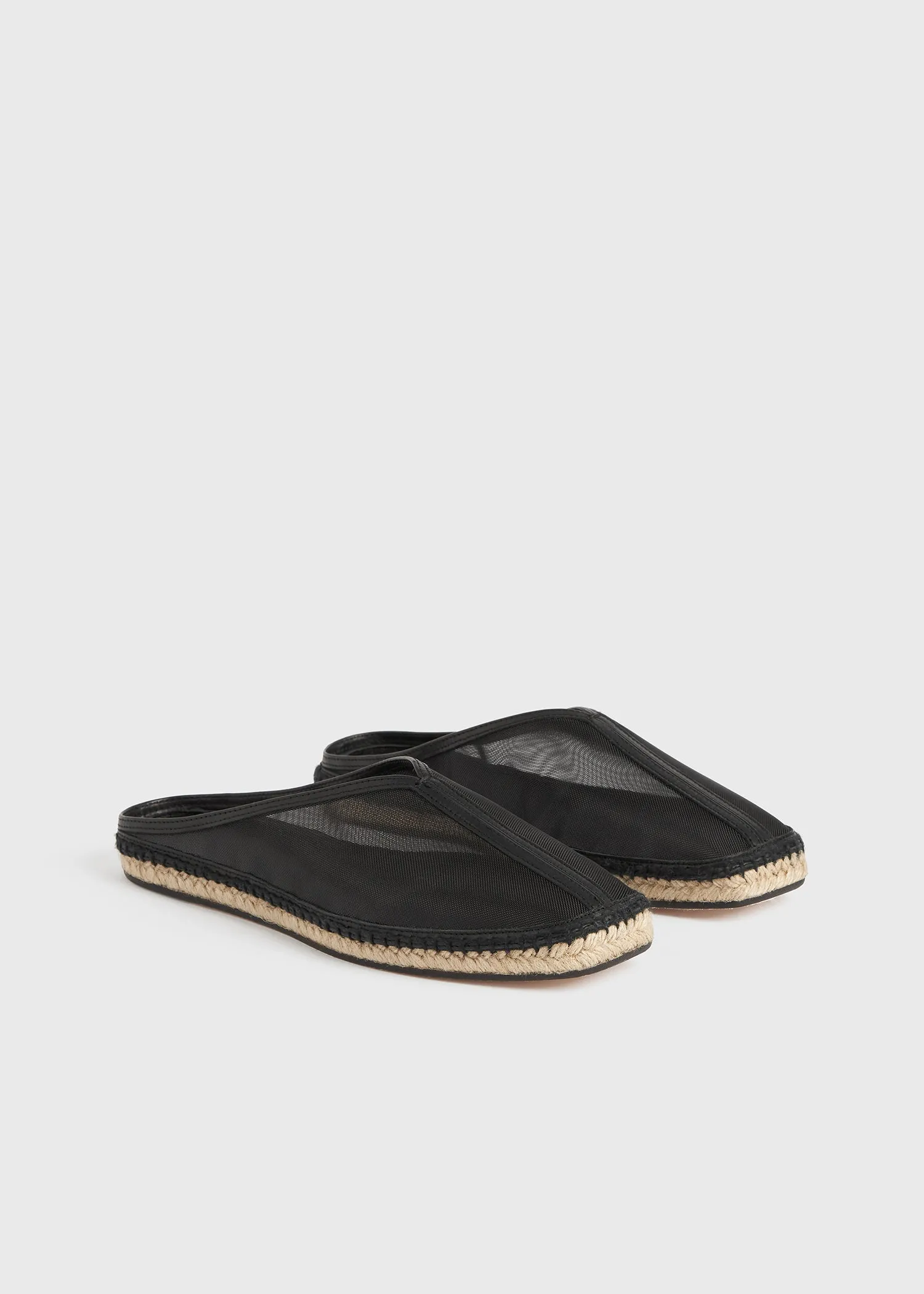 The Espadrille Slipper black