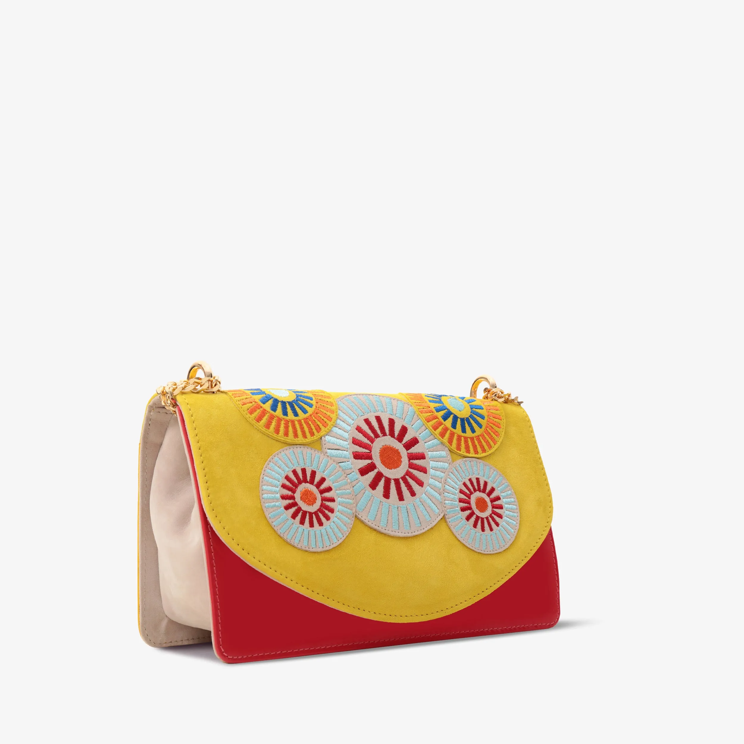 The Parama Yellow Leather Handbag