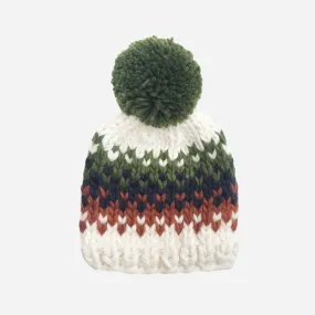 The Will Stripe Toque - Olive - KIDS