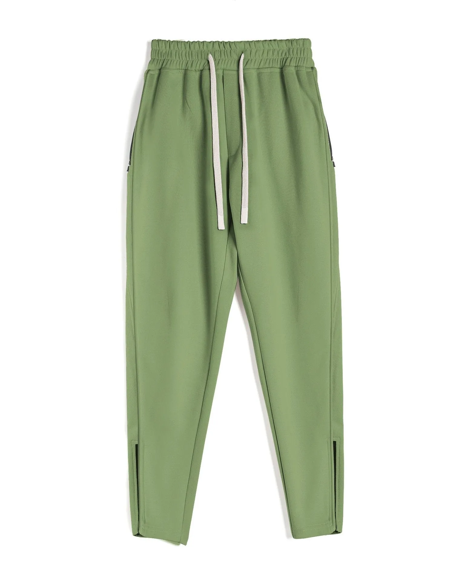 Track Side Sweatpants With Zipper Hem