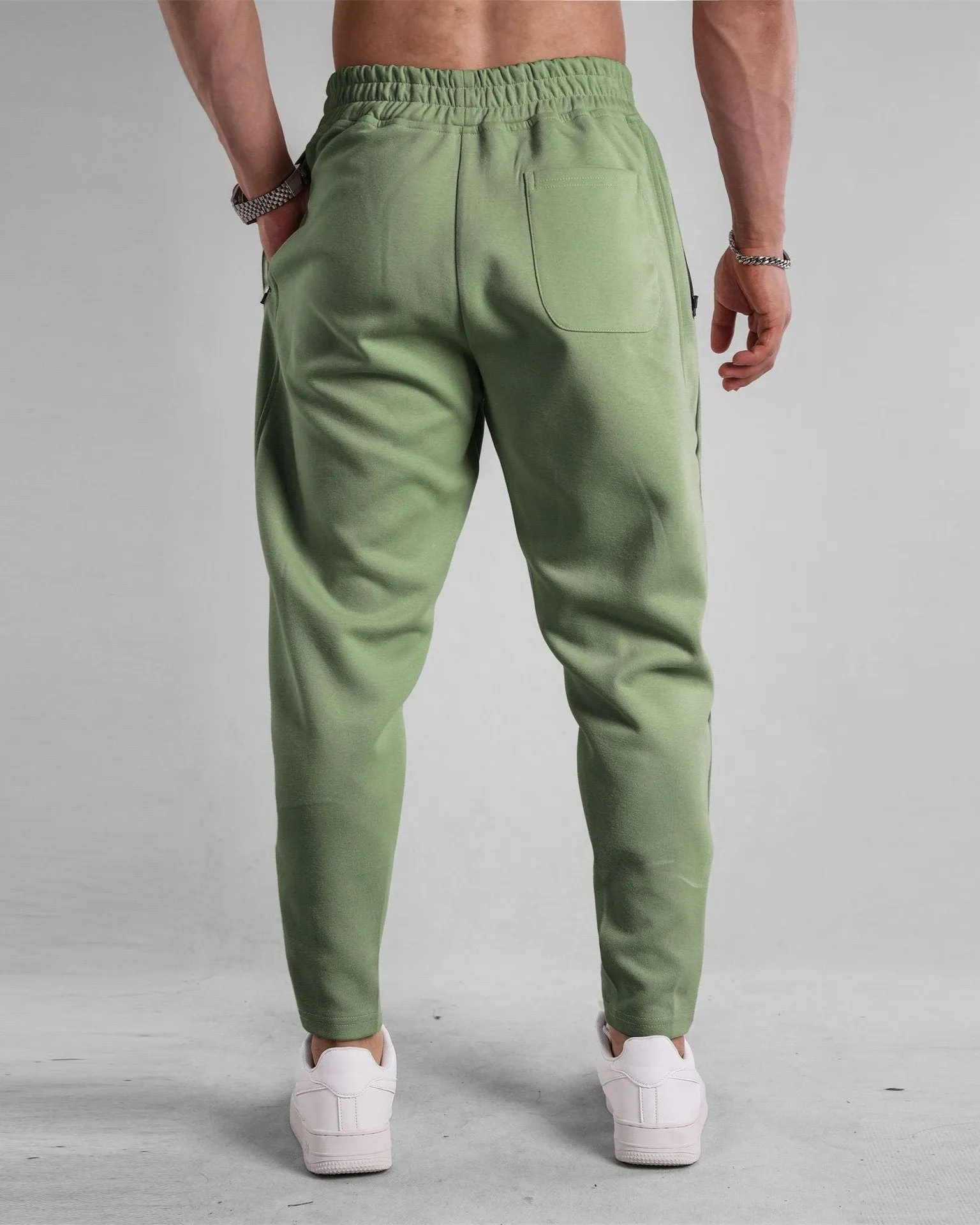 Track Side Sweatpants With Zipper Hem