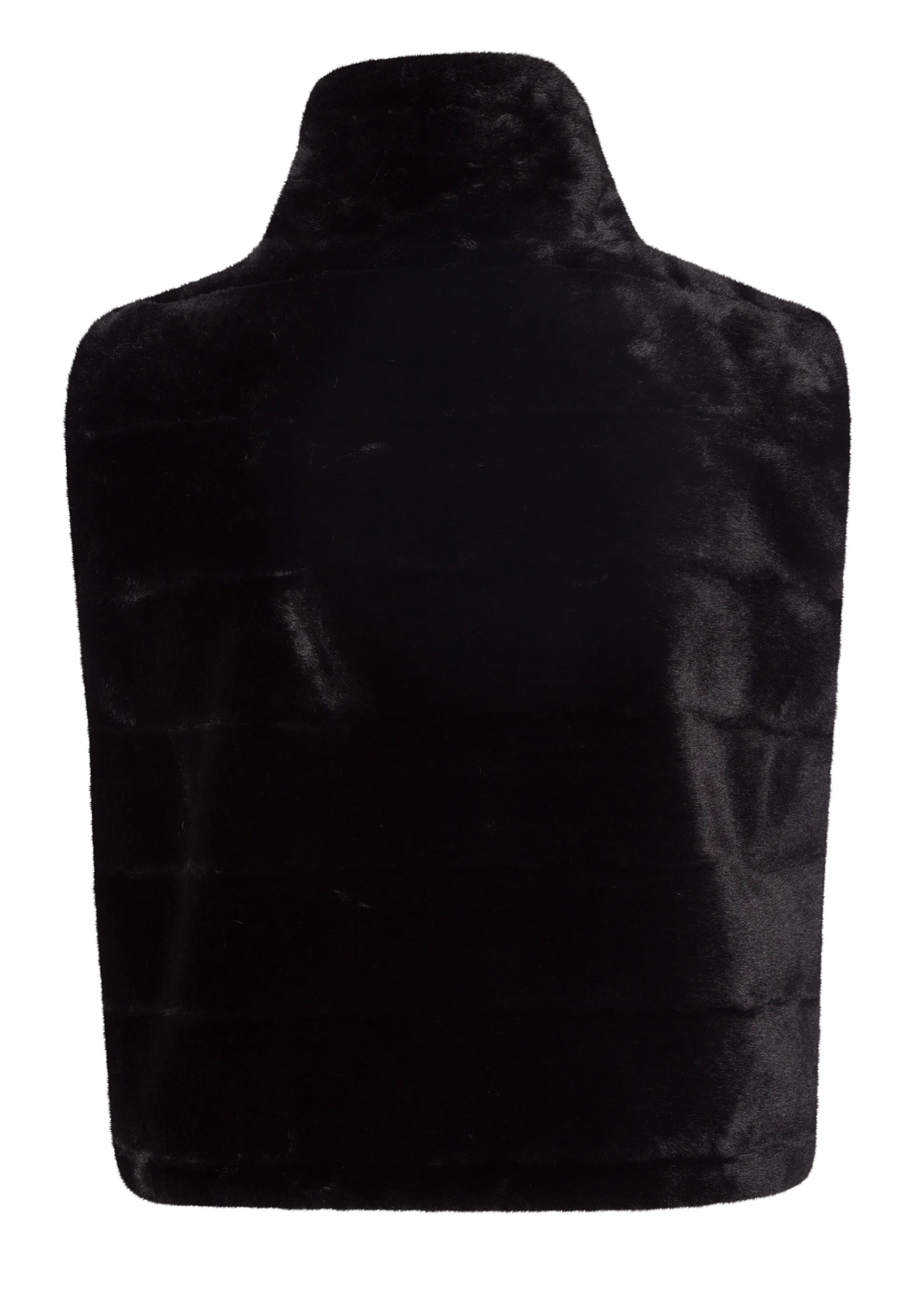 Tuzzi Black Faux Fur Sleeveless Gilet