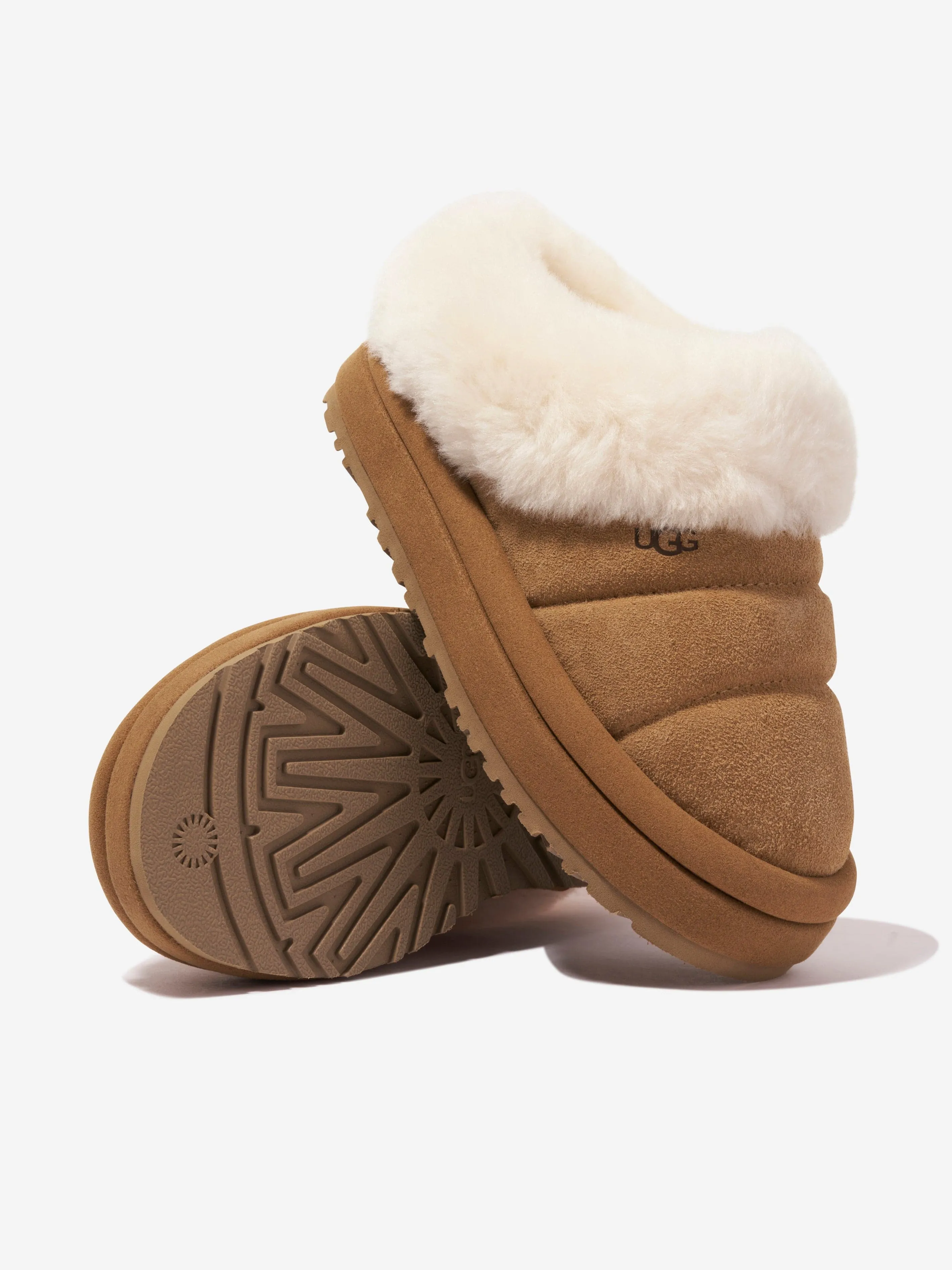 UGG Kids Tazzlita Slippers in Brown