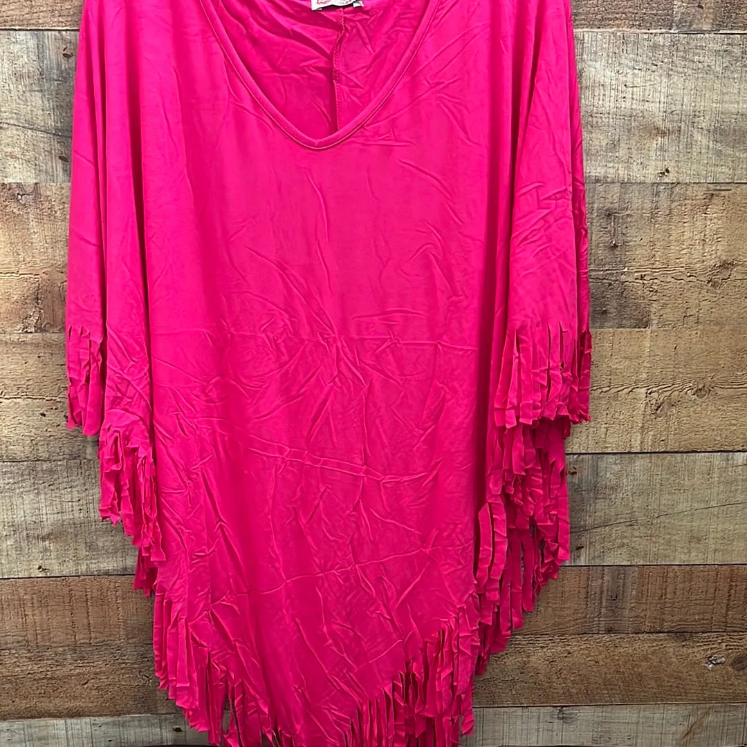 V Point Fringe Tunic