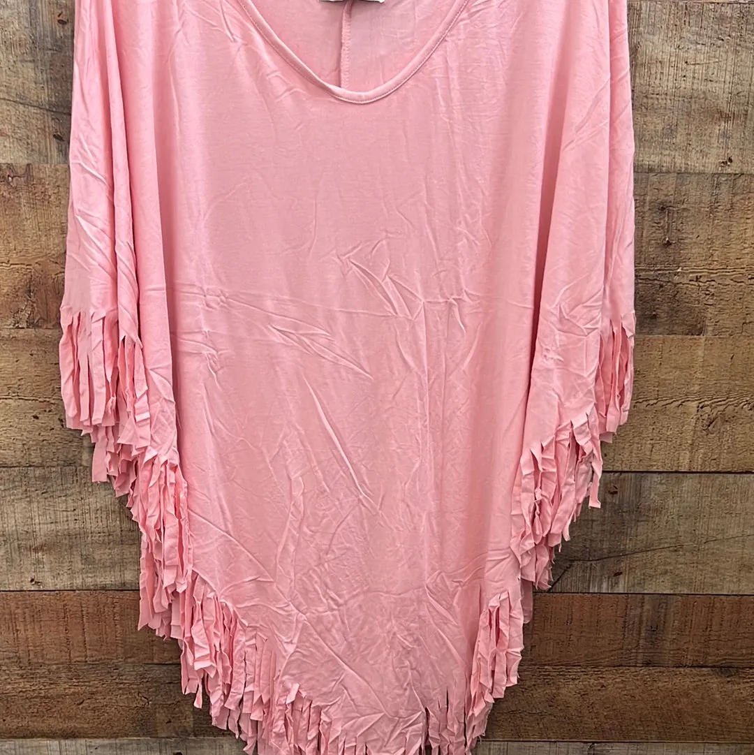 V Point Fringe Tunic