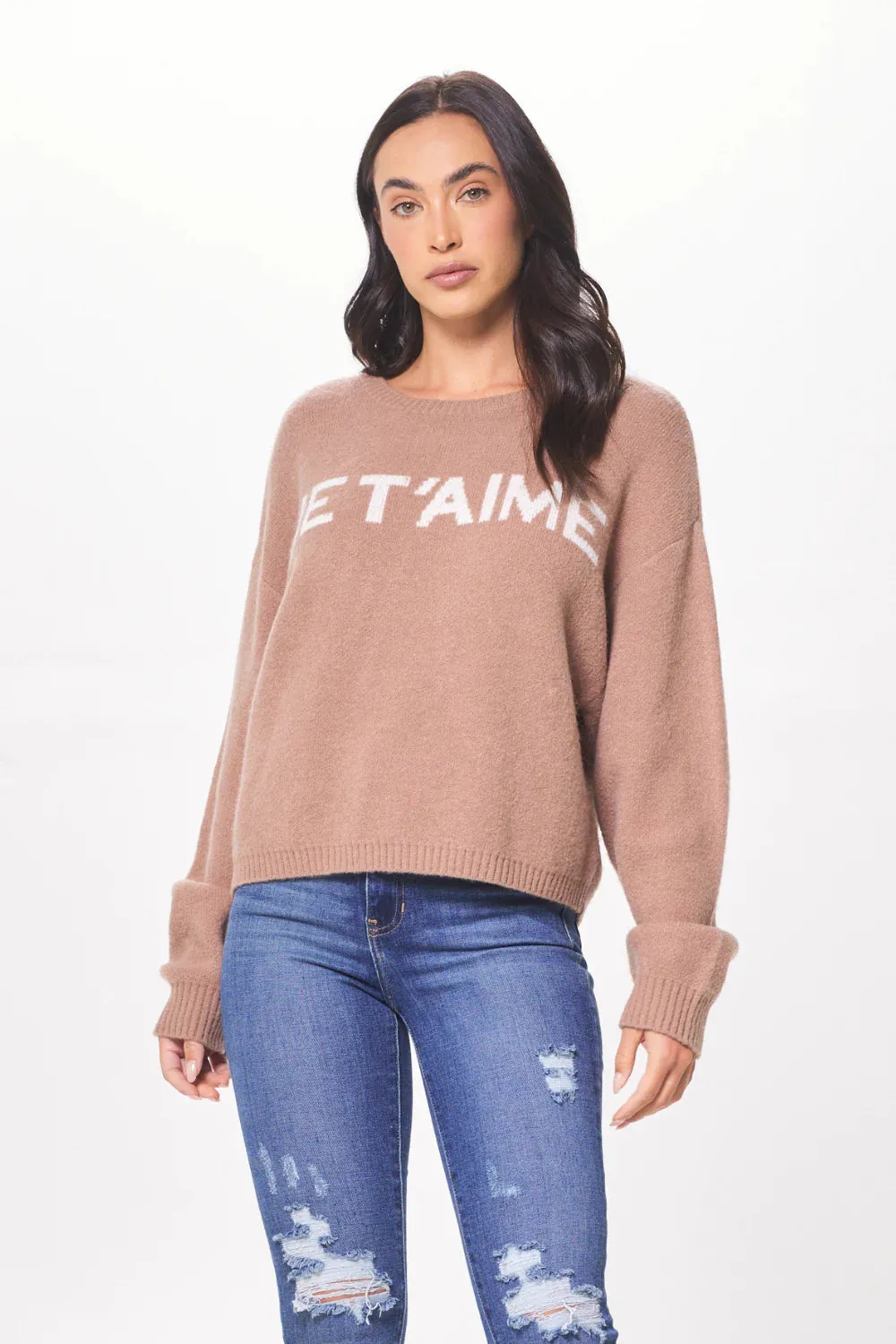 Vintage Havana "Je t'aime" Jacquard Sweater