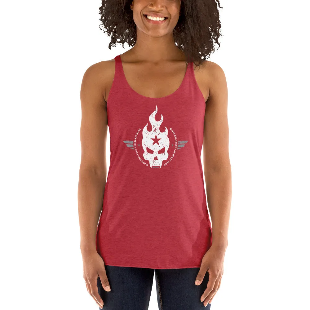 Women's Blaze Ops Skull Racerback Tank Top