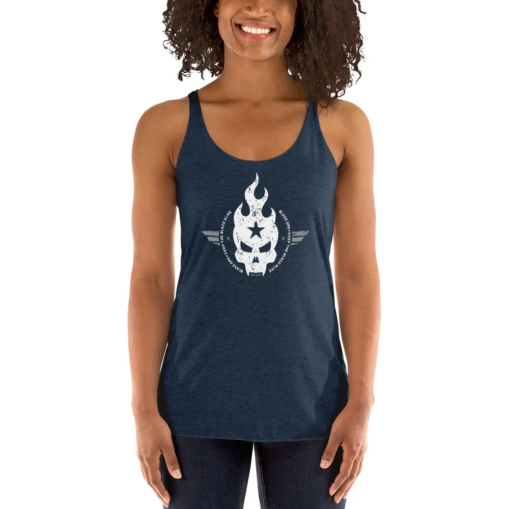 Women's Blaze Ops Skull Racerback Tank Top