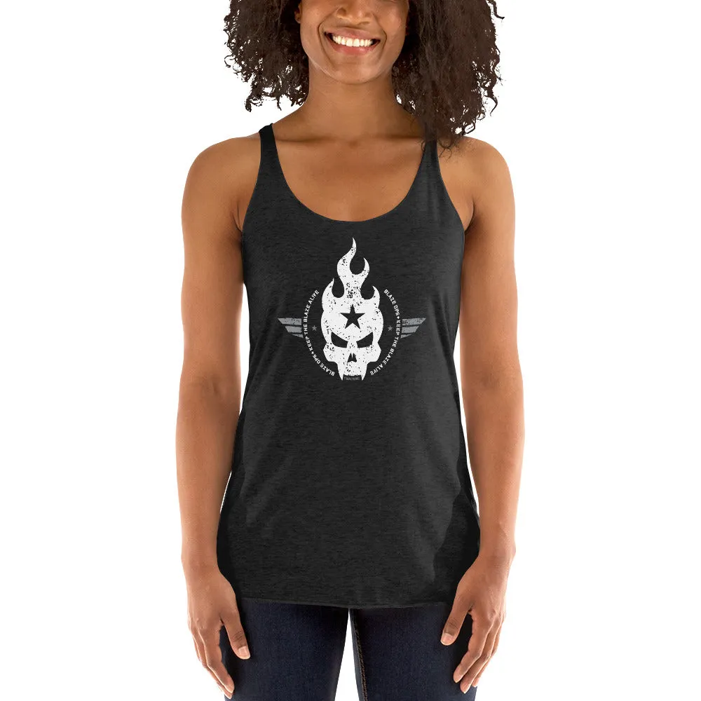 Women's Blaze Ops Skull Racerback Tank Top