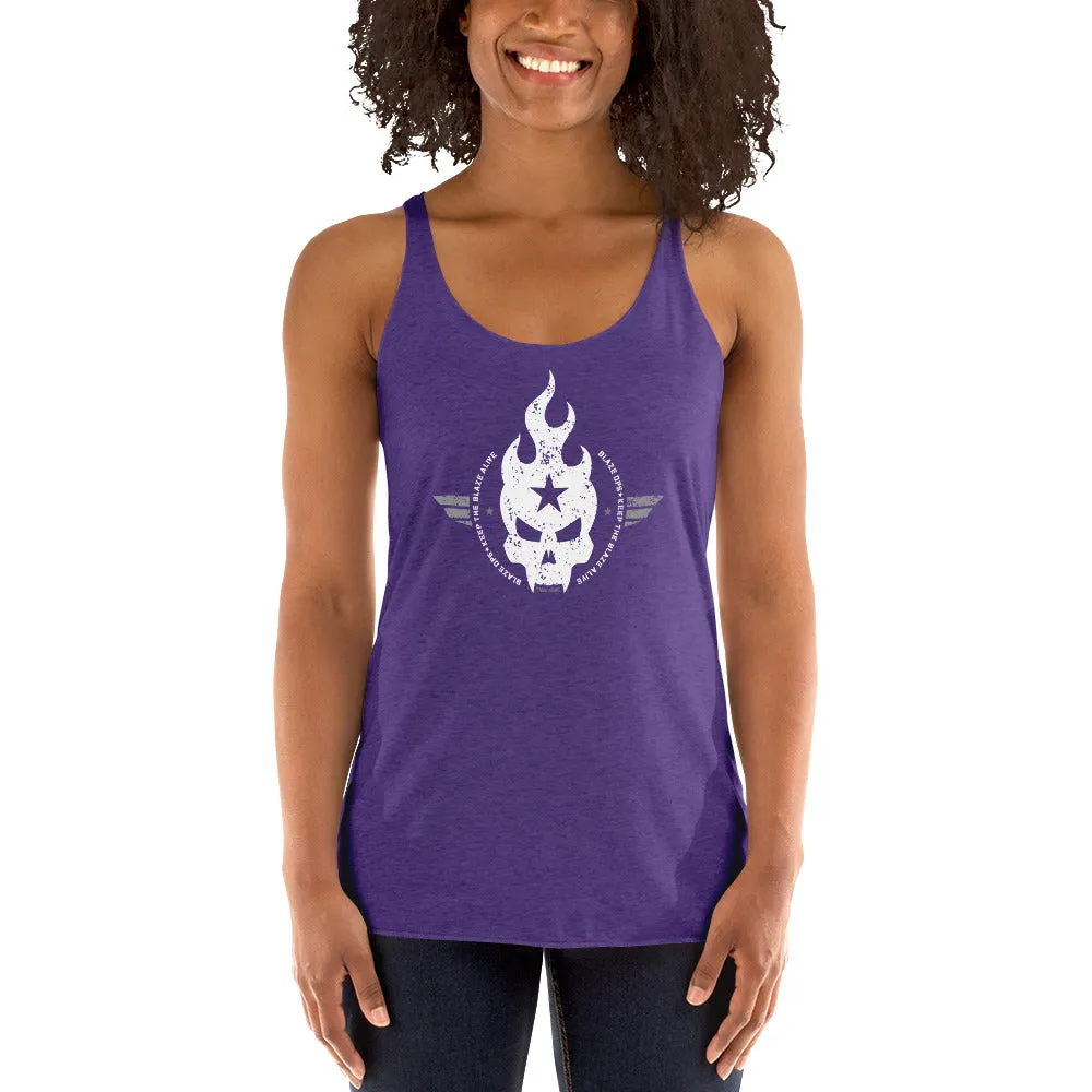 Women's Blaze Ops Skull Racerback Tank Top