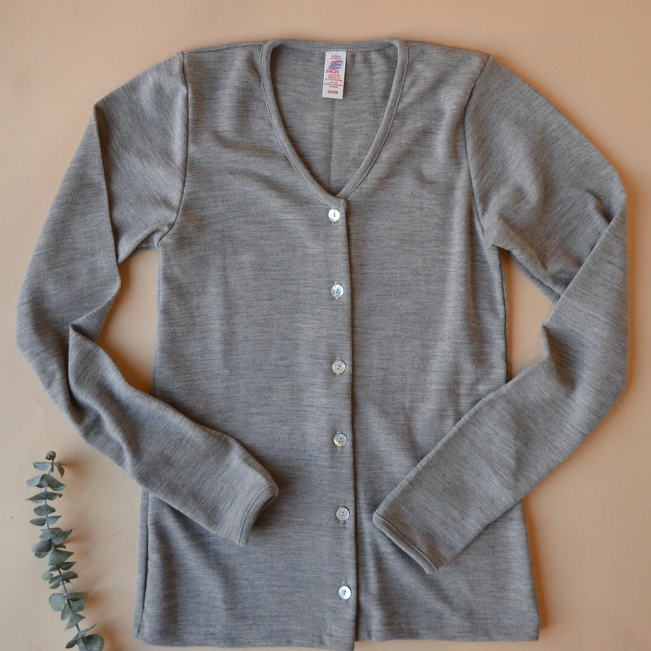 Women's Fine Rib Cardigan - 100% Organic Merino Wool (XS-L) *Limited Edition