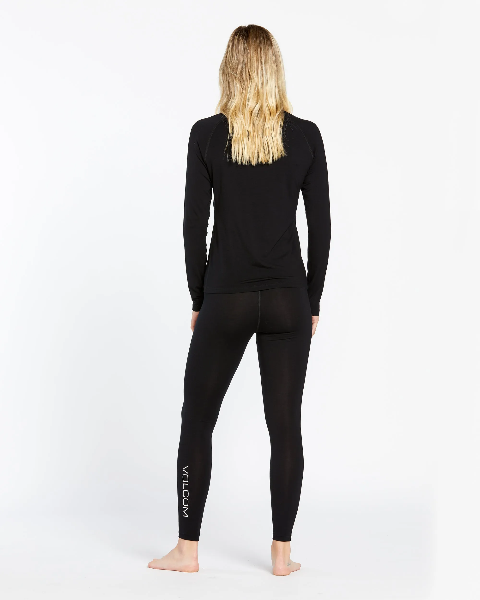 Womens Merino Blend Crew - Black