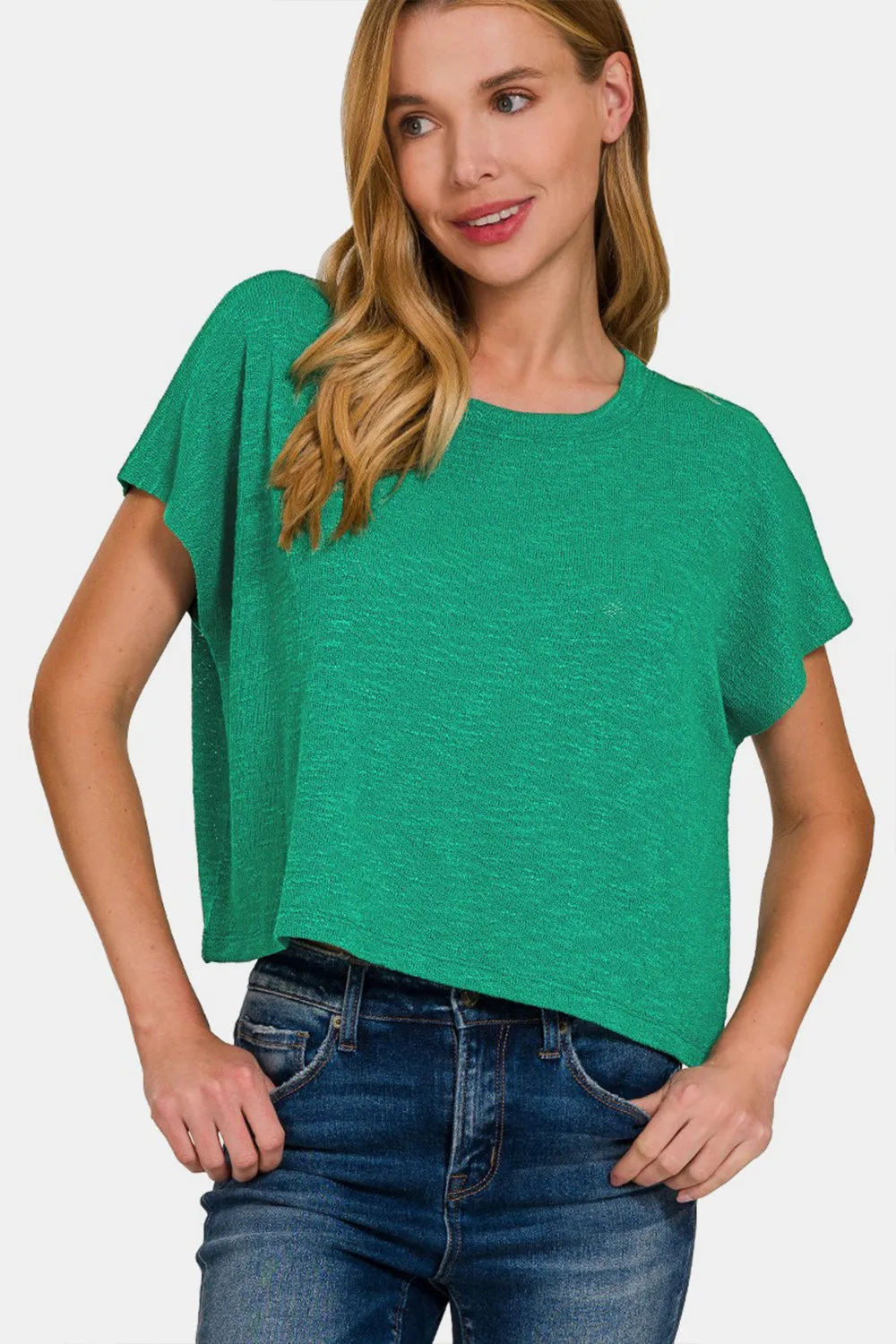 Women's Zenana Round Neck Short Sleeve T-Shirt