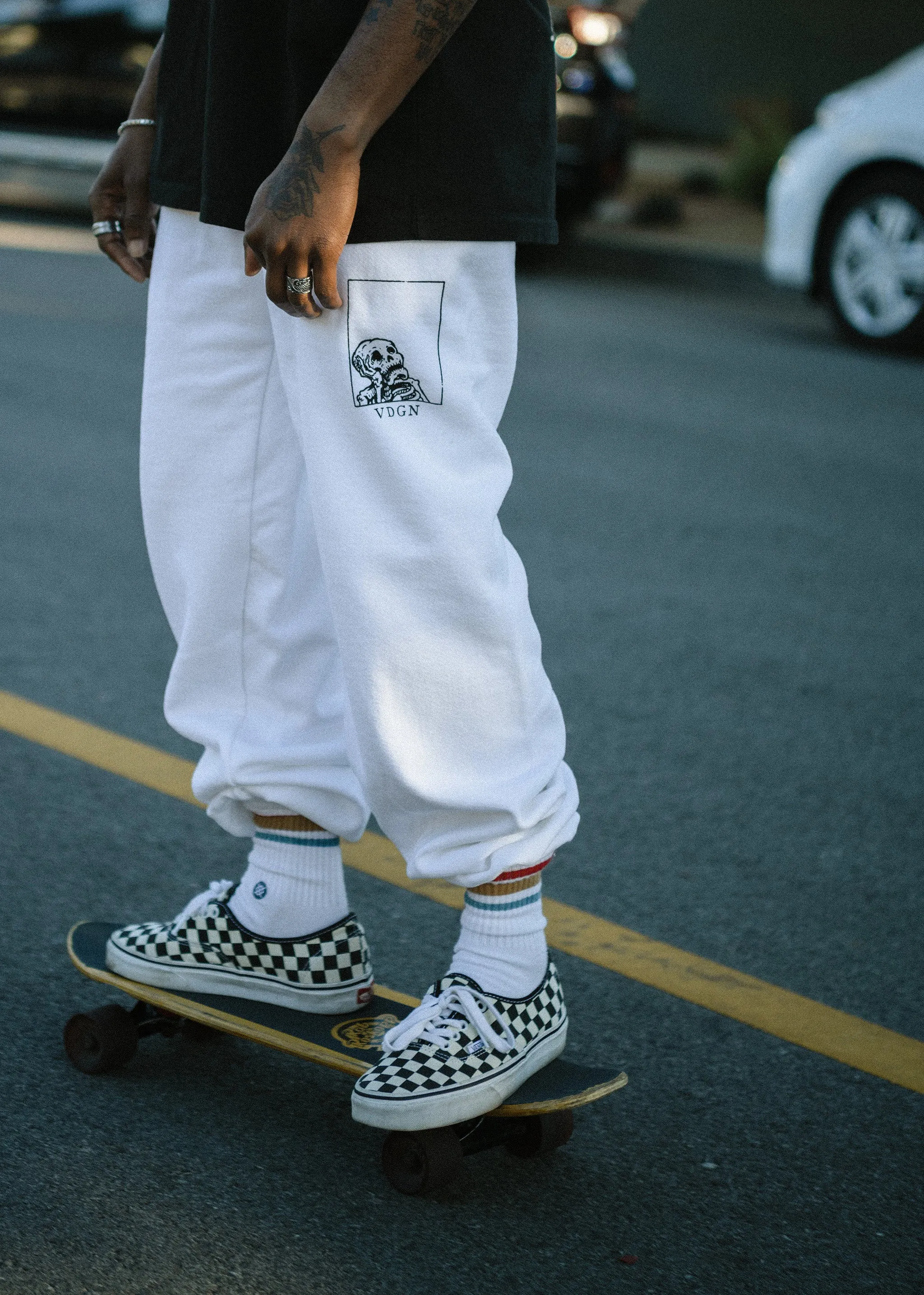 Work To Death Sweatpants - White