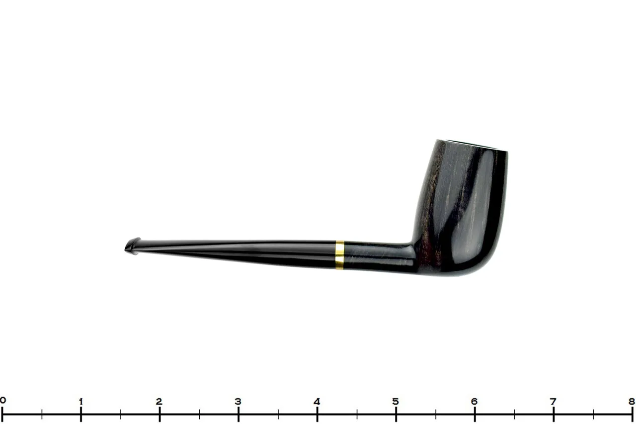 Yorgos Mitakidis Pipe 2423 Straight Grain Billiard with Brass