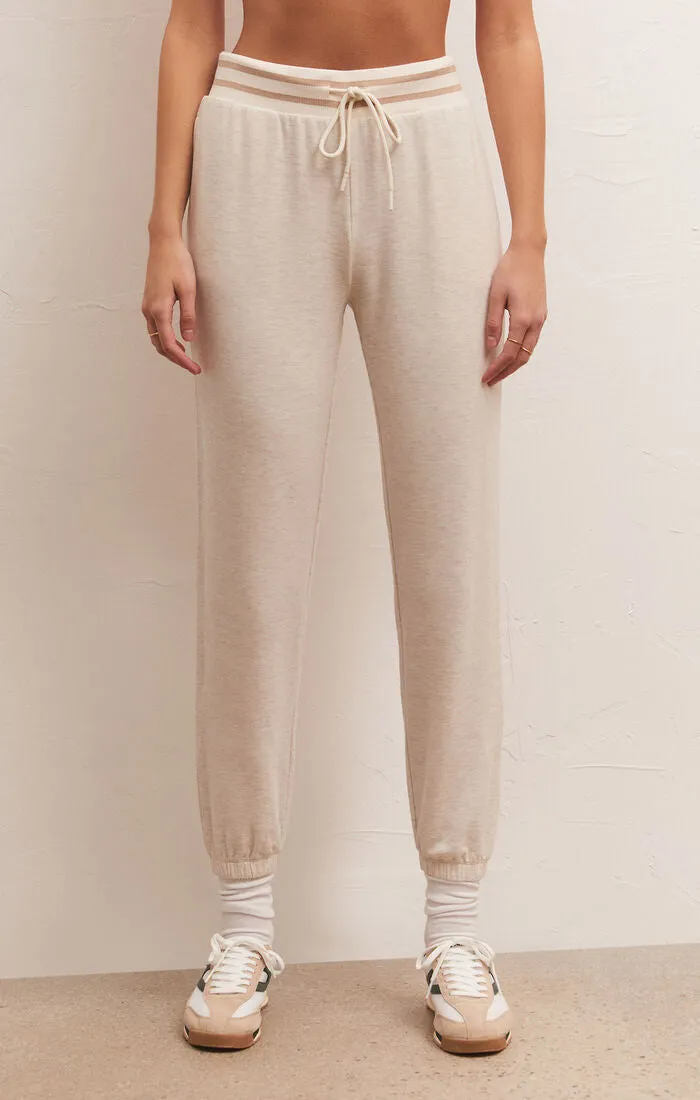 Z Supply Off Duty Modal Fleece Jogger - Light Oatmeal